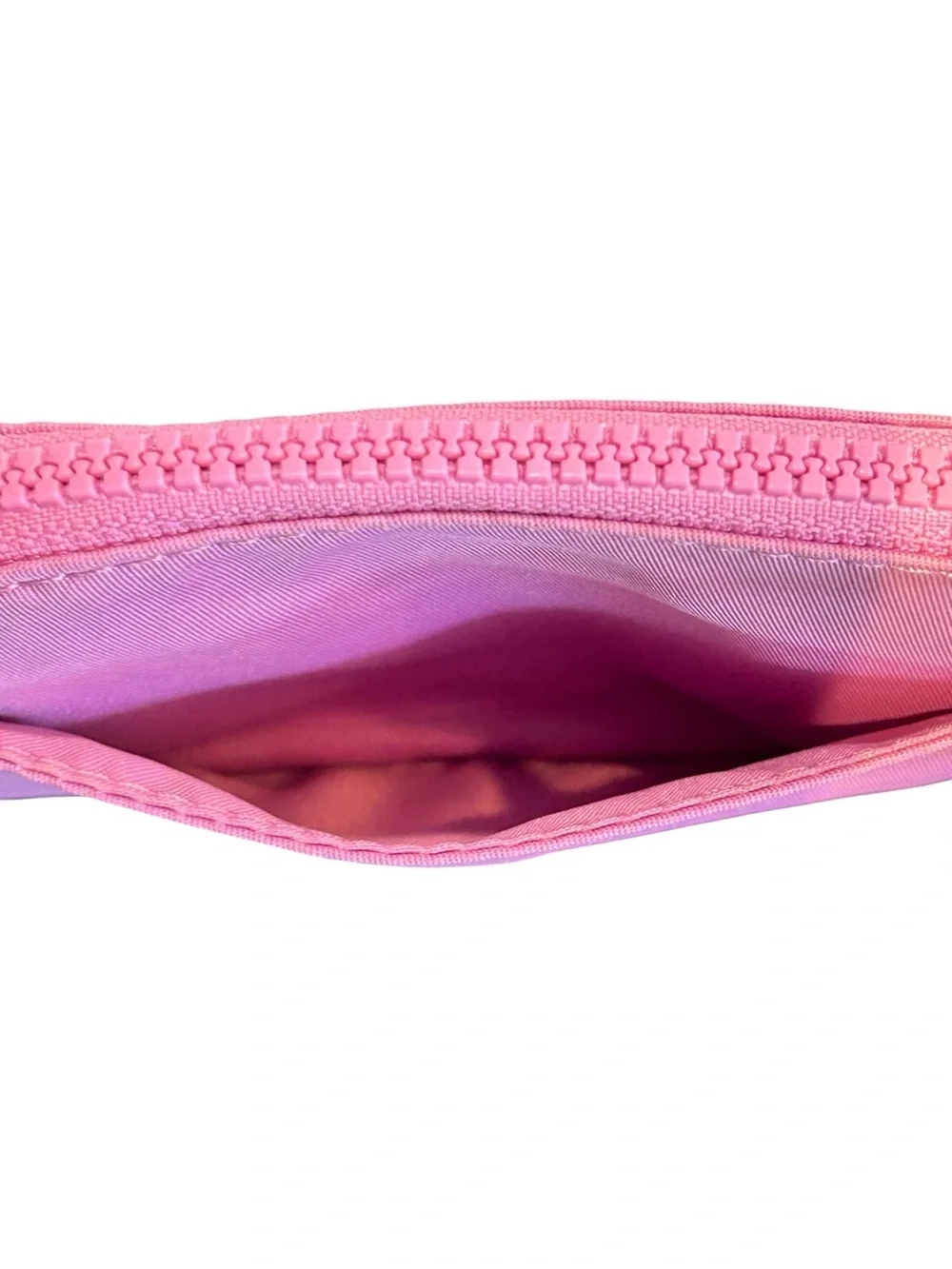 LULULEMON Pink Clippable Card Pouch with zipper Card slots Exterior pocket Logo